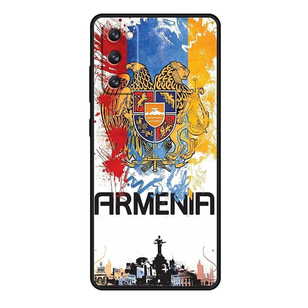 For Samsung Galaxy S20 FE 2022 S10e S22 Ultra 5G S21 Plus S8 S10 S9 S7 Armenia Armenians Flag Silicon Coque