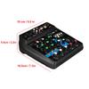 Professional Audio Mixer 4 Channel bluetooth Sound Mixing Console for Home KTV with USB Sound Effects