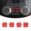 Red Window Control Switch Button Cover Trim Bezel For Jeep Wrangler JK JKU 12-18