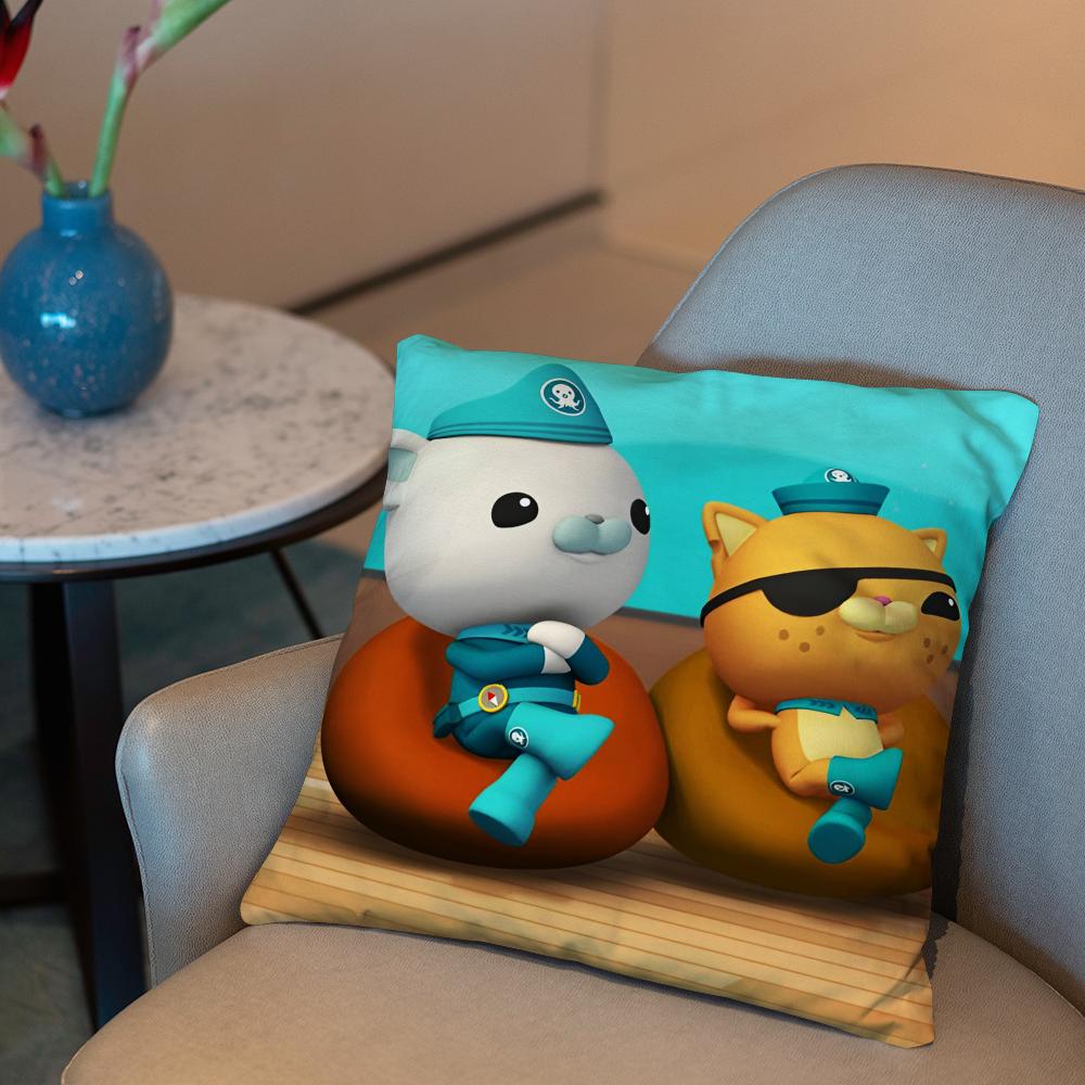 Little column under the sea Cushion Cover 2-in-1 Reversible Plush Pillow Cover | Car/Sofa/Bed | Perfect Gift