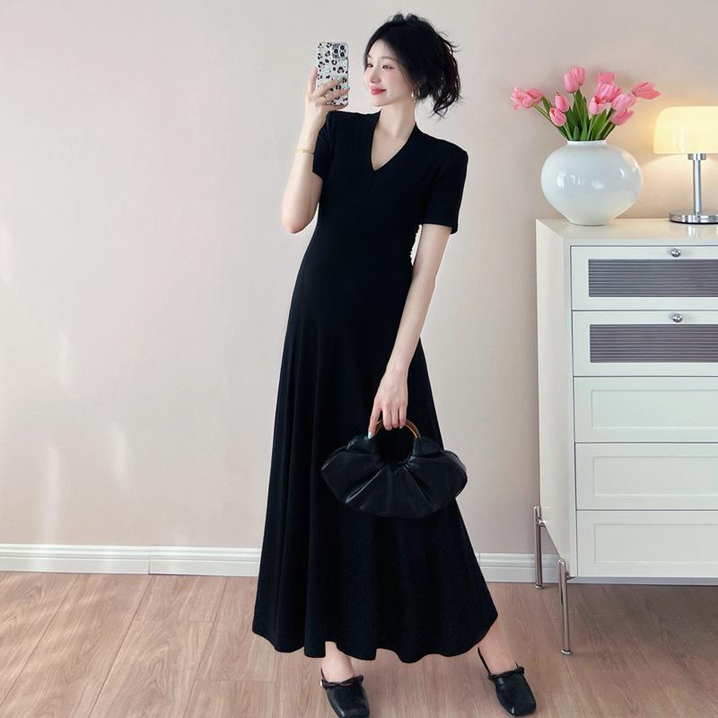 

Plus Size Knit Maternity Dress and Skirt - Slimming, Flattering, Korean Style, Mid-Length Summer Wear M [Recommended 90-110 lbs]