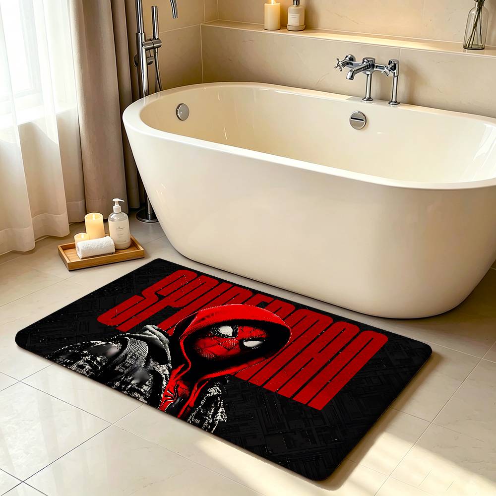 Classic S-Spider-Man-S Carpet Bathroom Anti-slip Mat Door Mat Home Decoration Mat Entrance Door Mat Scratch-resistant Door Mat