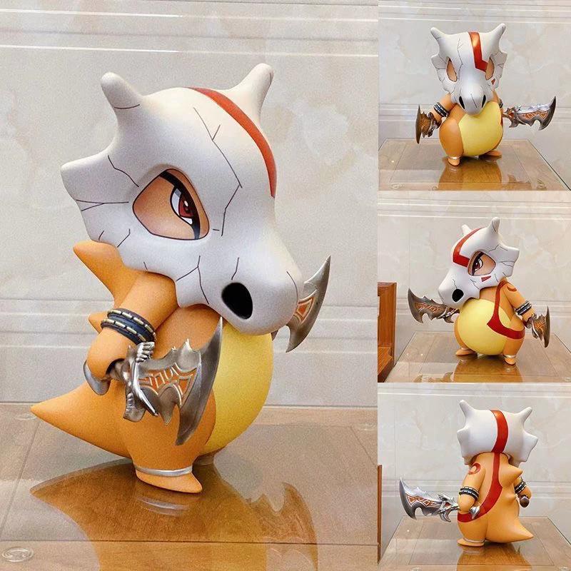 Pokemon Cubone Kratos Cosplay Action Figure 12Cm Pvc Collectible Model Desktop Decoration For Anime Game Fans And Toy Collectors
