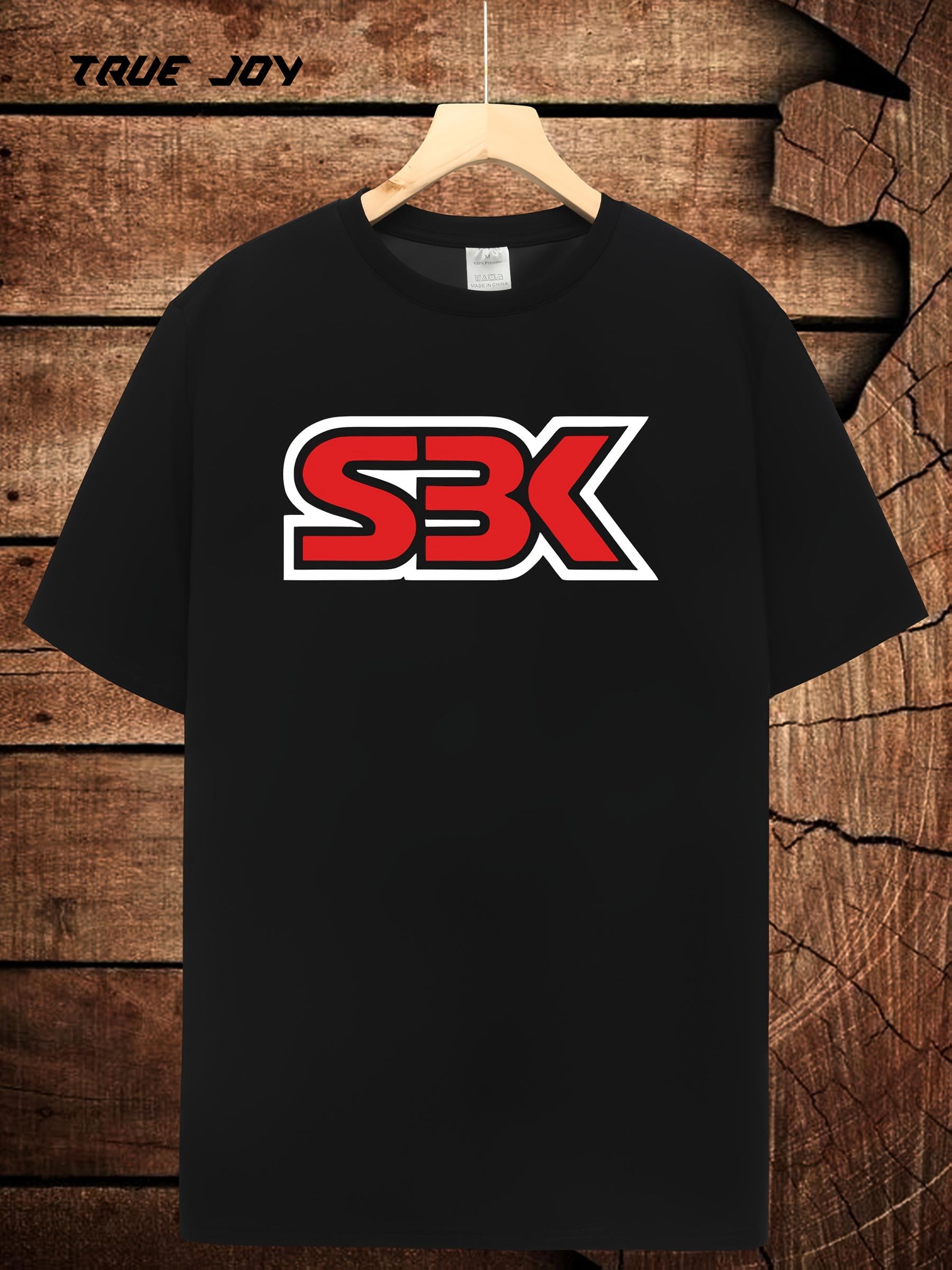 SBK Graphic T-shirt - Red & White Print XXXL