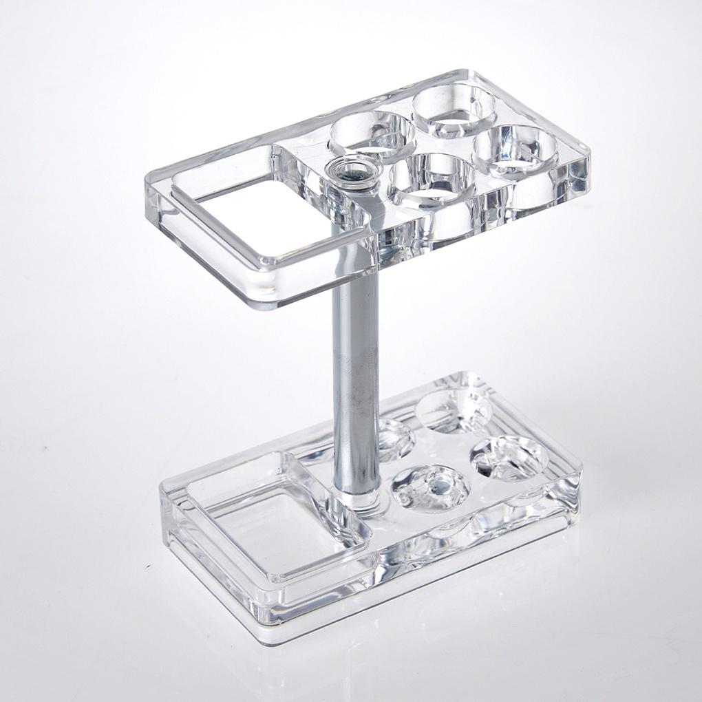 Clear Open 4-hole Toothbrush and Toothpaste Holder AZUDA_BG0720018