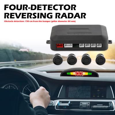 Car Parking Sensor Kit 4 Sensors Reverse Backup Radar Monitor Detector System