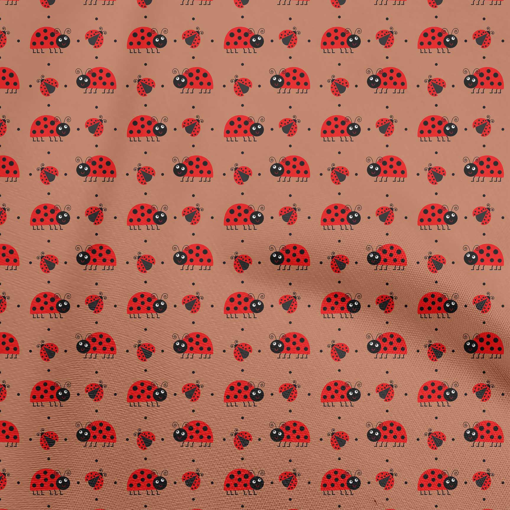 

oneOone Cotton Poplin Brown Fabric Bird Ladybird Quilting Supplies Print Sewing Fabric By The Yard 42 Inch 42 Inch Wide - Viscose Chiffon жовтий