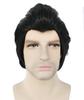Carnival wig, ponytail style, handsome man