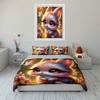 Dreamy Bunny With Butterfly Glow Print Bedding Set 1 Duvet Cover 2 Pillowcases For Adult And Children Luxury Gift Full Size