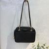 New Leather Woven Camera Bag Tofu Bag Niche Retro Boston Women's Bag Cross-border Fashion Shoulder Messenger Bag