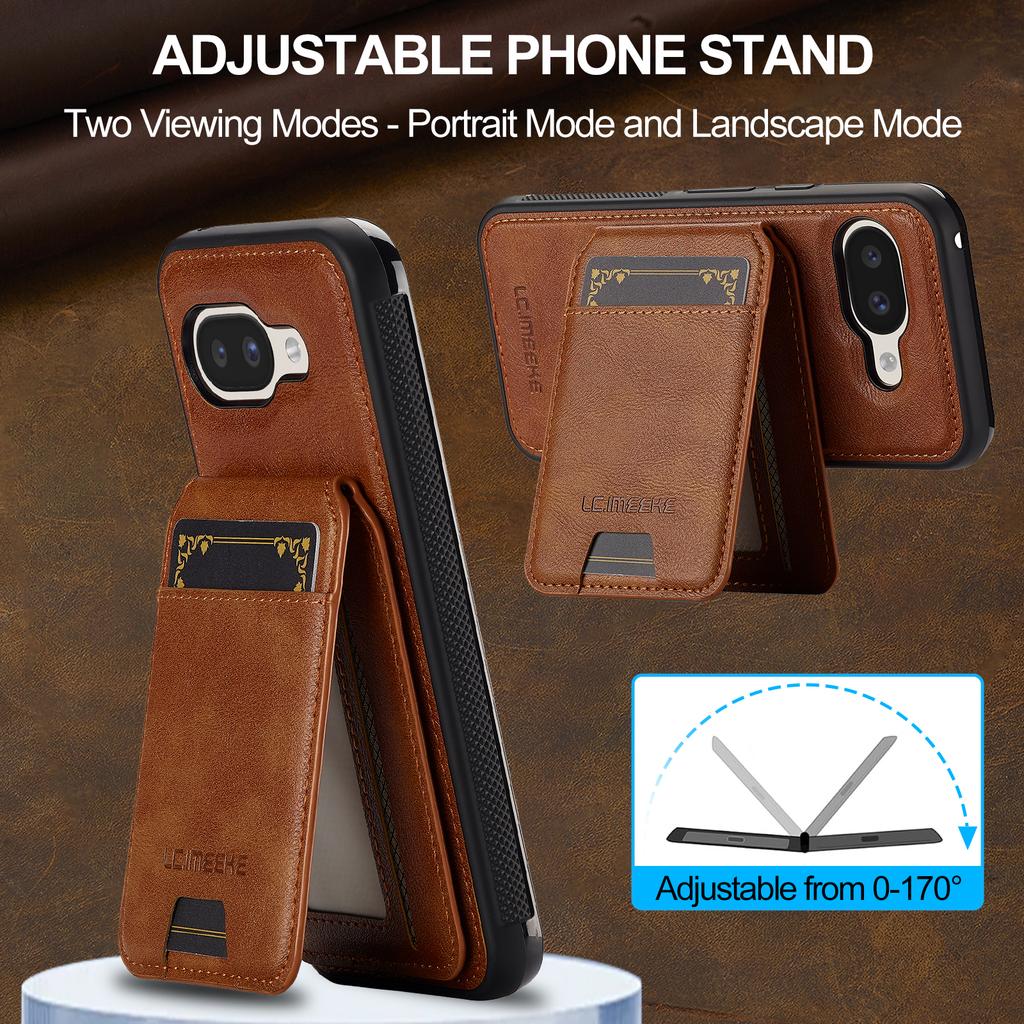 Luxury 2 In 1 Detachable Cards Solt Wallet Leather Phone Case For Google Pixel 10 Pro XL 9A 9 8 8A 7A 7 10A Vertical Bag Cover