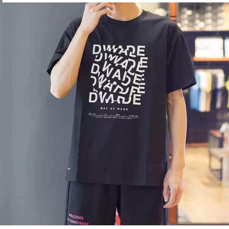 Li-Ning Letter Print Ice Silk Comfortable T-Shirt Men Tops Black AHST327-1