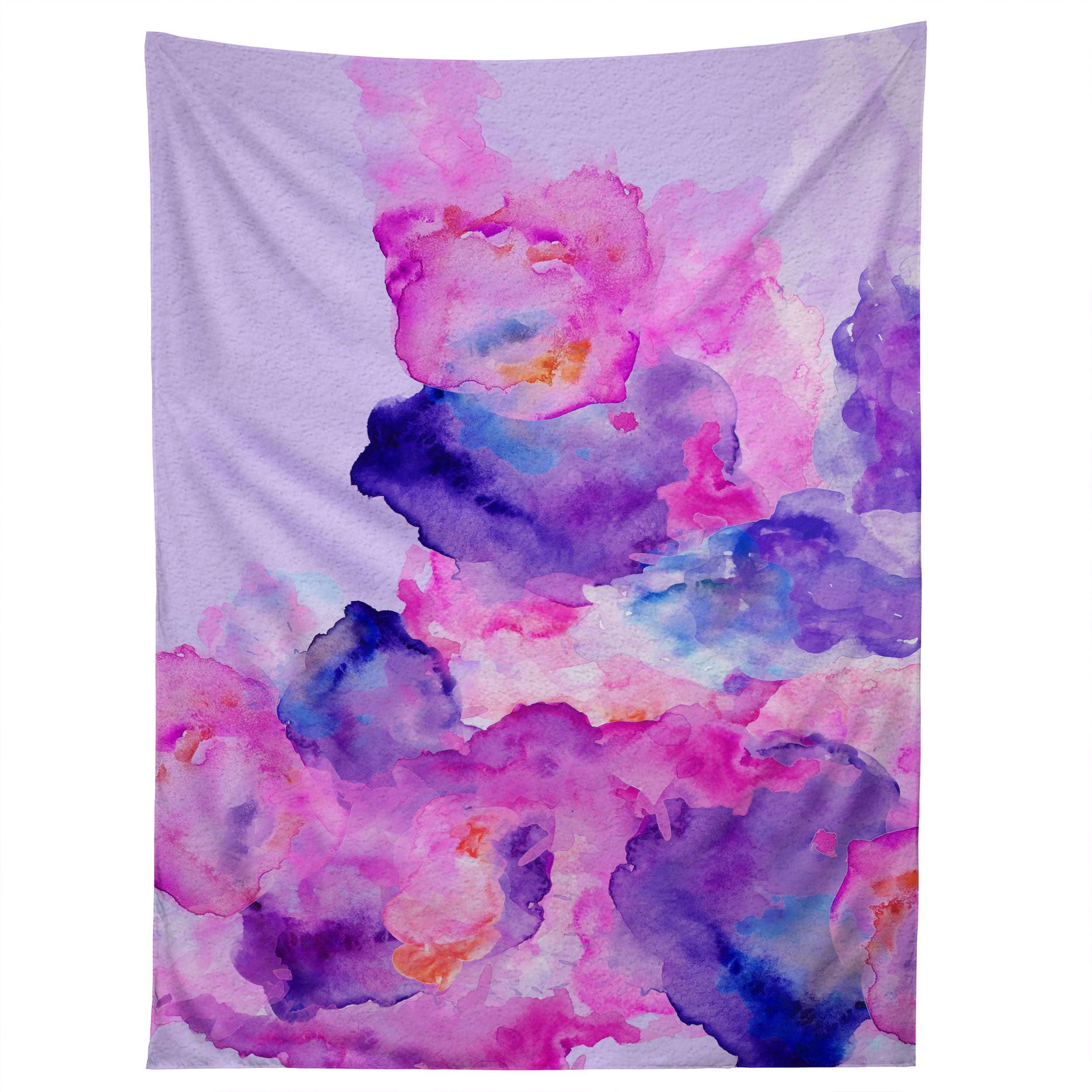 WATERCOLOR LOVE 1 tapestry 75x100 чёрный