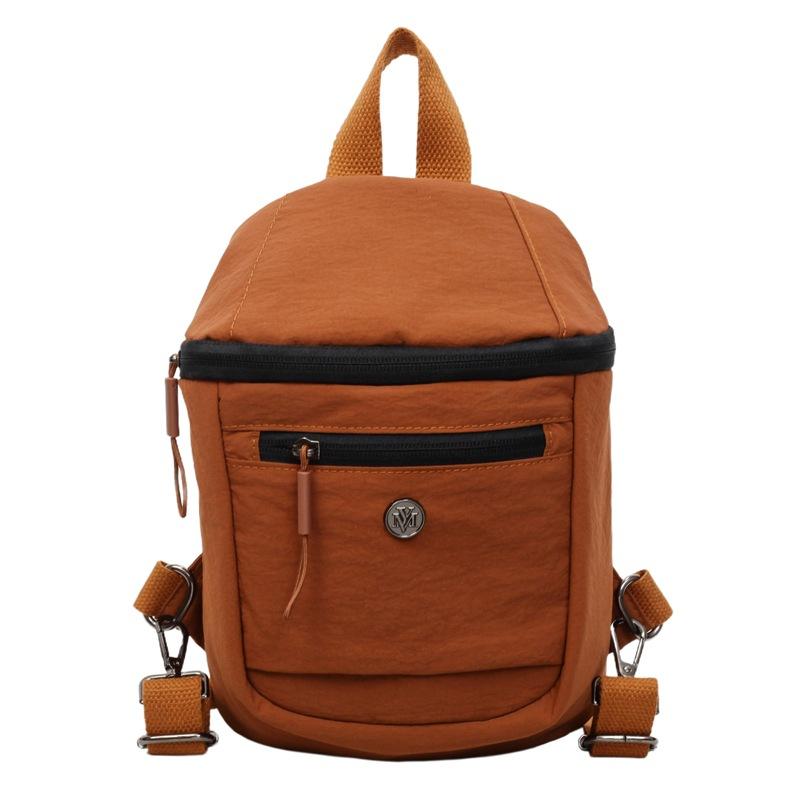 Cycling sports leisure lightweight fashion new simple breast bag large capacity travel commuting shoulder backpack коричневый