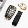 Shell Fob Car Flip Key Case Cover Holder For Hyundai Elantra Solaris Tucson I30 I35 I40 Kona Genesis Santa Fe Azera Accessories