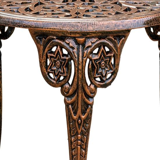 Round Aluminum Table 82.5cm Modern Side Round Tables for Home Decor Living Room