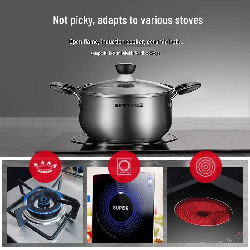 

Supor 304 Stainless Steel Stew Pot