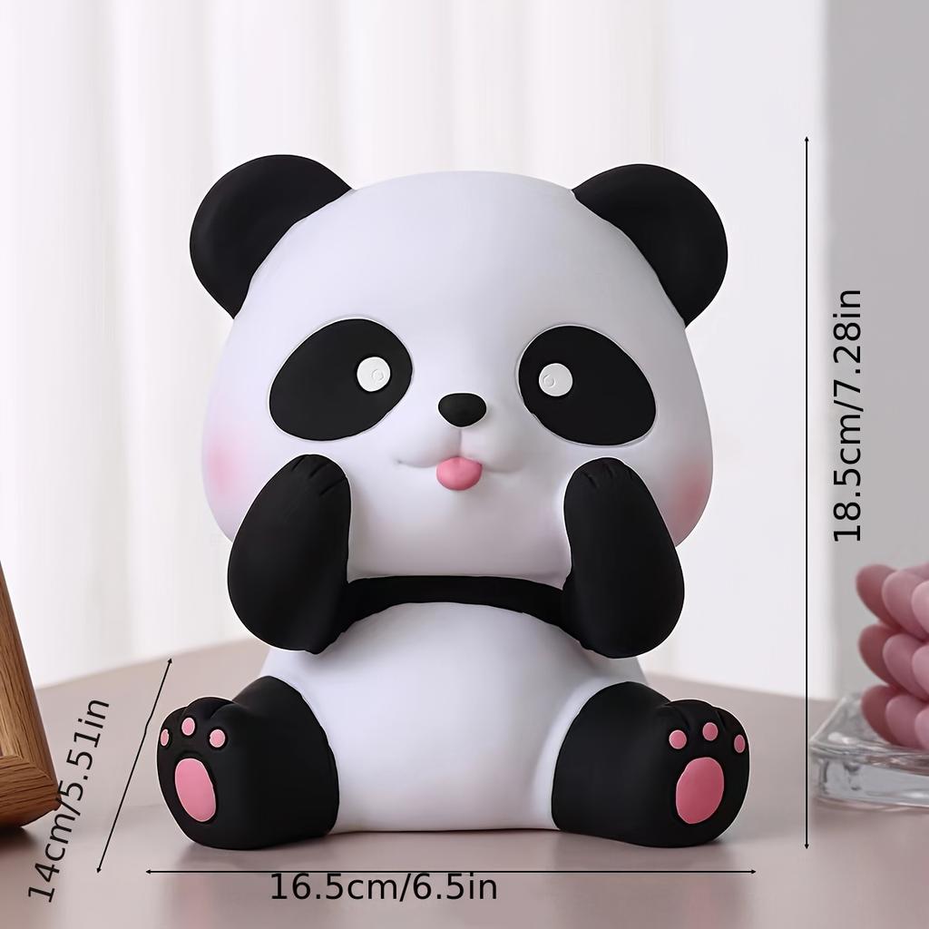 Panda Money Bank Shatterproof Piggy Bank First Coin Bank Best Christmas Birthday Gift for Kids Boys Girls Home Decoration
