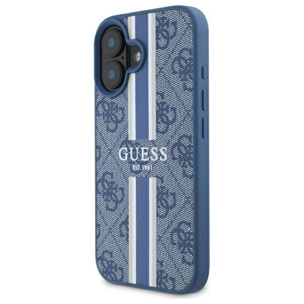 Guess Guhmp16Sp4Rpsb iPhone 166.1 Blue Hardcase 4G Printed Stripes Magsafe