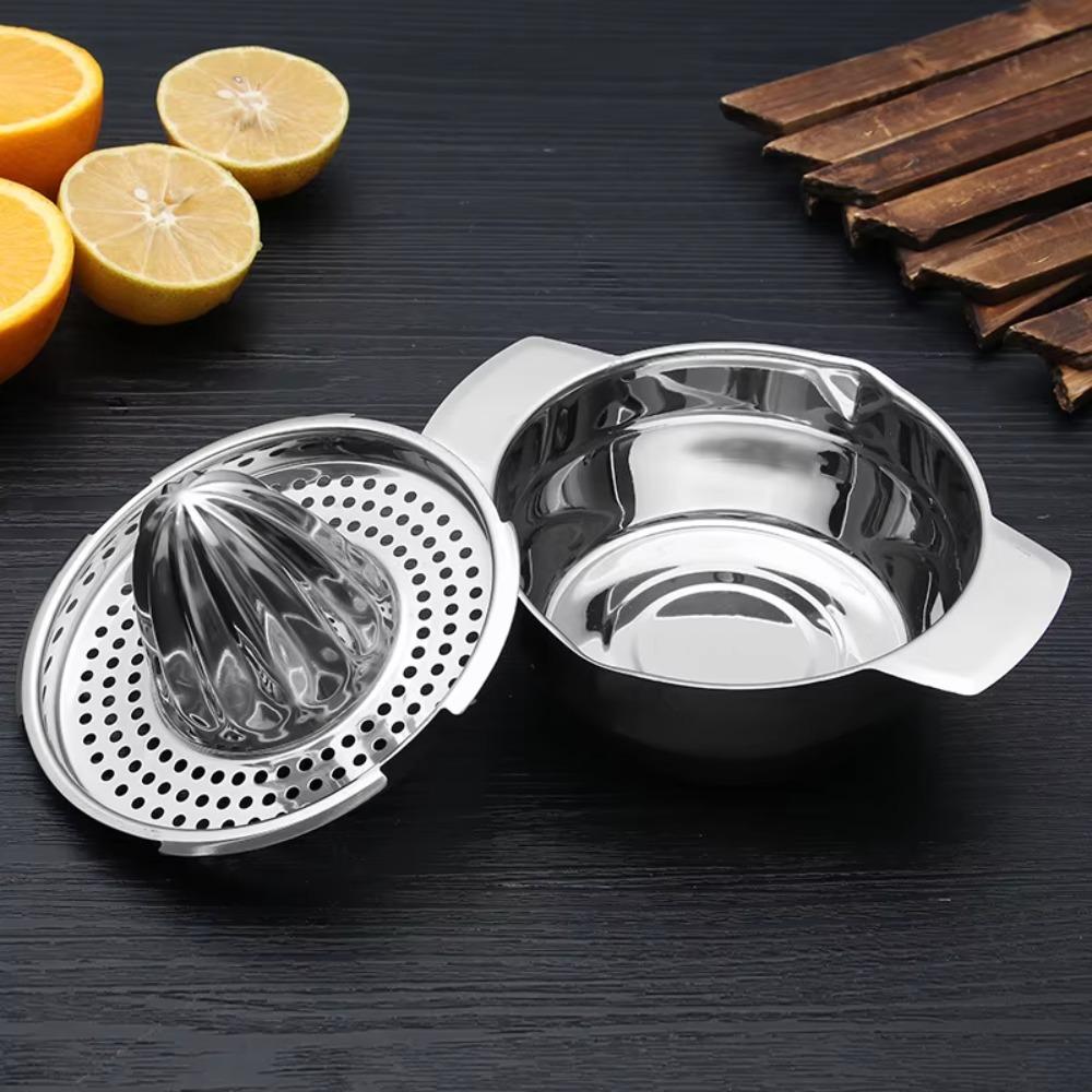 Juicer 304 Stainless Stee Hand Pressed Juice Maker With Bowl Lemon Squeezer  Fruit