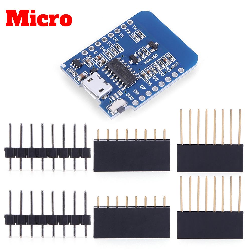 D1 Mini TYPE-C/MICRO ESP-12F ESP8266 CH340G V2 USB WIFI Internet of Things Development board based Nodemcu Lua IOT Board 3.3V