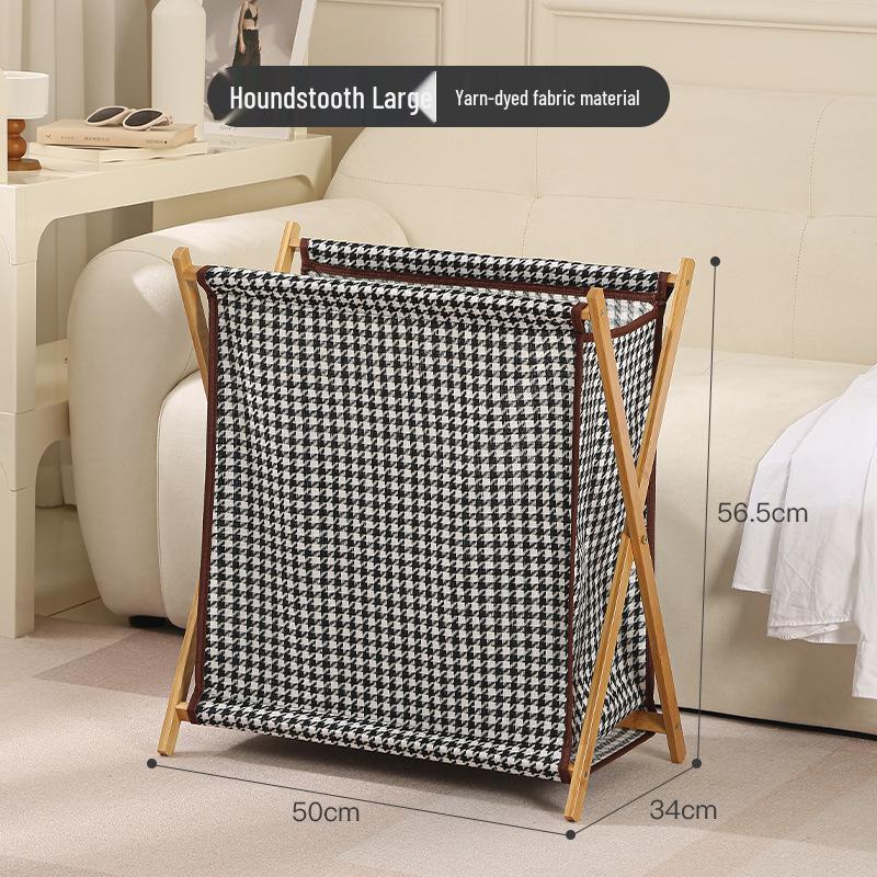 Japanischer Baumwollleinen-Wäschekorb – Faltbarer Aufbewahrungskorb für Schmutzwäsche für Schlafzimmer