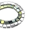 70-380pcs/Strand Two Holes Flat Square Hematite Beads Natural Stone Beads Spacer Loose Beads For Jewelry Making DIY Bracelet