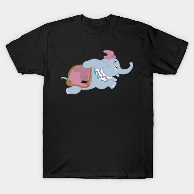 Men Black Print T-shirt Dumbo Ride No-Cut Transfer Paper Print Cotton Tshirt L чёрный