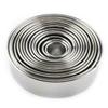 14PCS Stainless Steel Round Cookie Biscuit Pastry Cutter Baking Cake Mold Tools