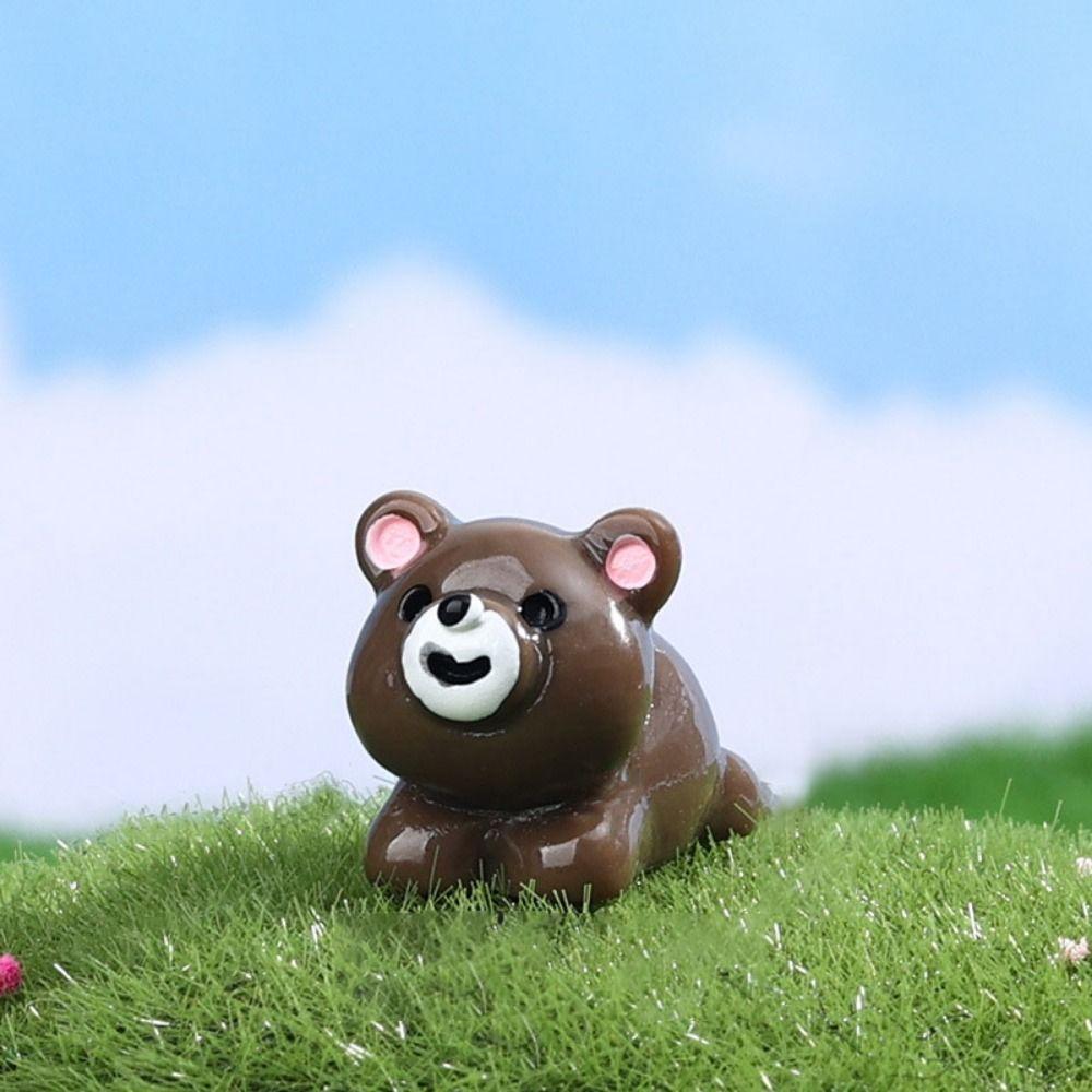 Solid Color Mini Animal Series DIY Decorations Resin Accessories Micro Landscape Car Mini Ornaments
