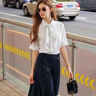 Camicia a righe a maniche lunghe da donna