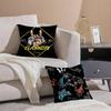 Colorful Graffiti Game Gamepad Pillow Case  Anti-dustmite Pillowcase Invisible zipper silky Sofa cushion cover