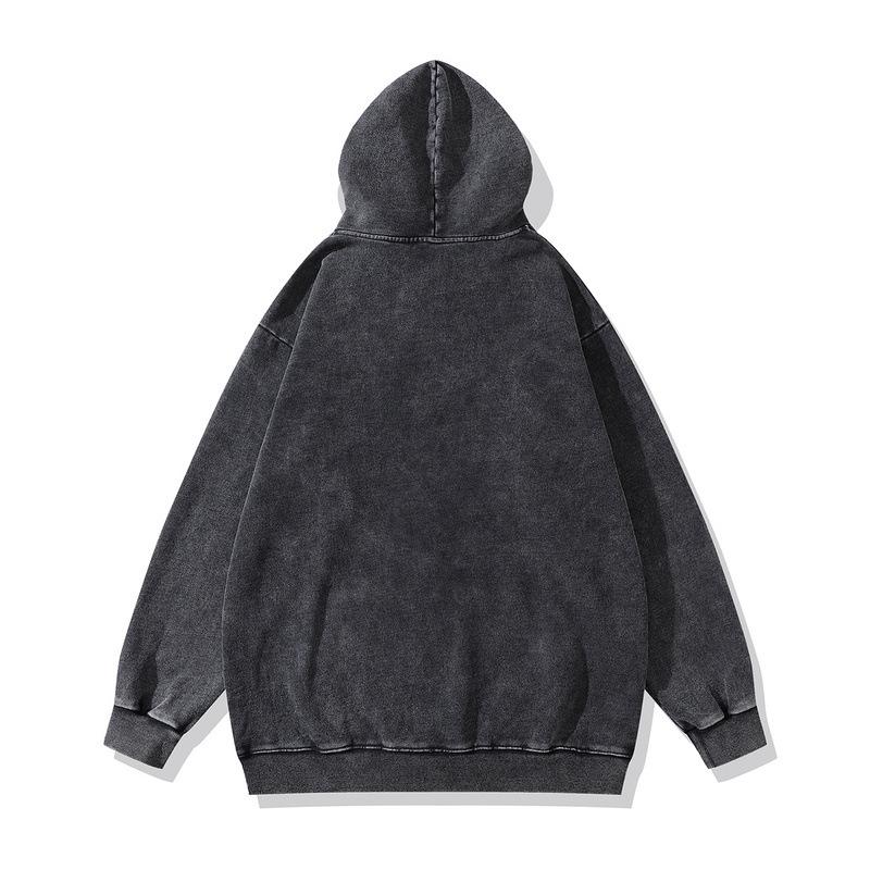National Tide Brand Cartoon Animation Print Couple Sweater Men And Women Oversize Hip Hop Terry Hoodie