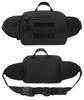 PHOENIX IKKI Assembled Molle Compatible Available In 6 Camouflage Waist Hip Crossbody Black 3-Way Bag, Colors, Pattern, Multifunctional, Sports,