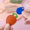 Leather Strawberry Lemon Keychain Case Holder  Women Car Key Ring Charm Bag Car Pendant Gift Anti-Lost Pet Dog Cat Collar