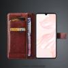 Kartenhalter-Abdeckung für Huawei Ascend P30 6,1 Zoll Pu-Leder-Flip-Cover Retro-Geldbörsen-Telefonkasten Business Capa Fundas Coque