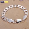 Bracelet Jewelry 4MM-10MM Width Solid for Man Men Women Chain LINK Noble Wedding Party Gifts
