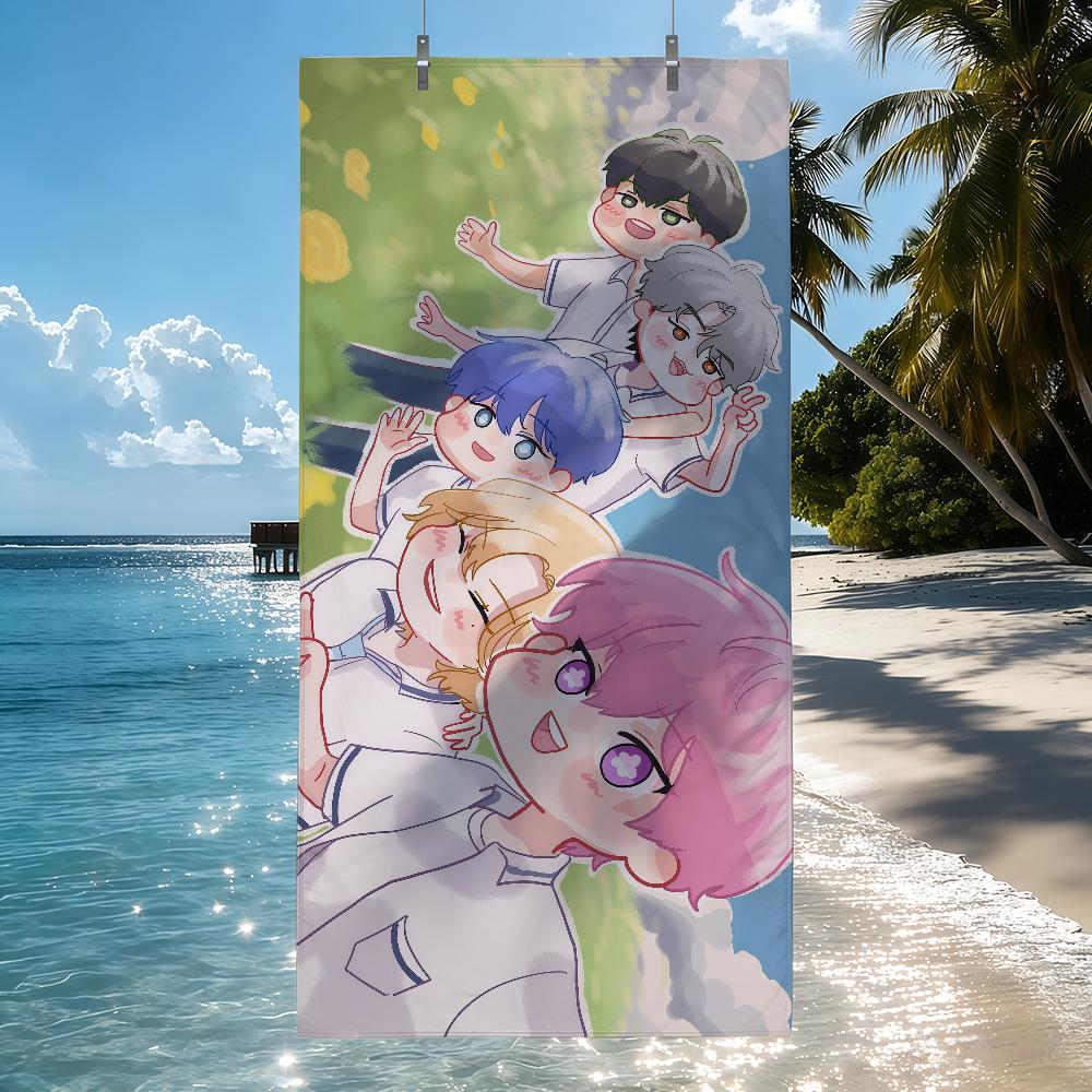 K-Kpop P-Plave Cartoon Anime Towel Quick Drying Beach Towels Are Suitable For Swimming Pools Camping Yoga And The Gym