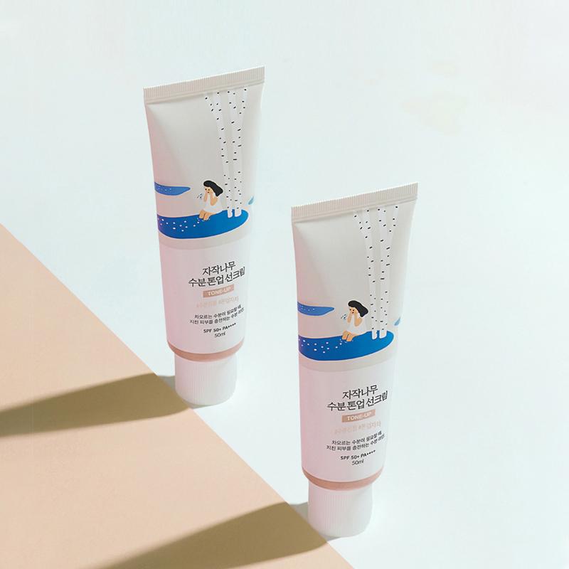 ROUND LAB Crème Solaire Hydratante Tonifiante à la Sève de Bouleau SPF 50+ PA++++ 50ml