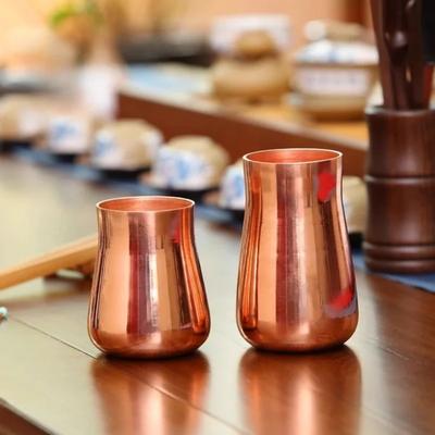 Handgefertigter Reiner Kupfer Bier Milch Becher Kreativ Vintage Verdickt Moskau Wasser 350 ml Frühstückstasse Moskau Trinkgeschirr Geschirr