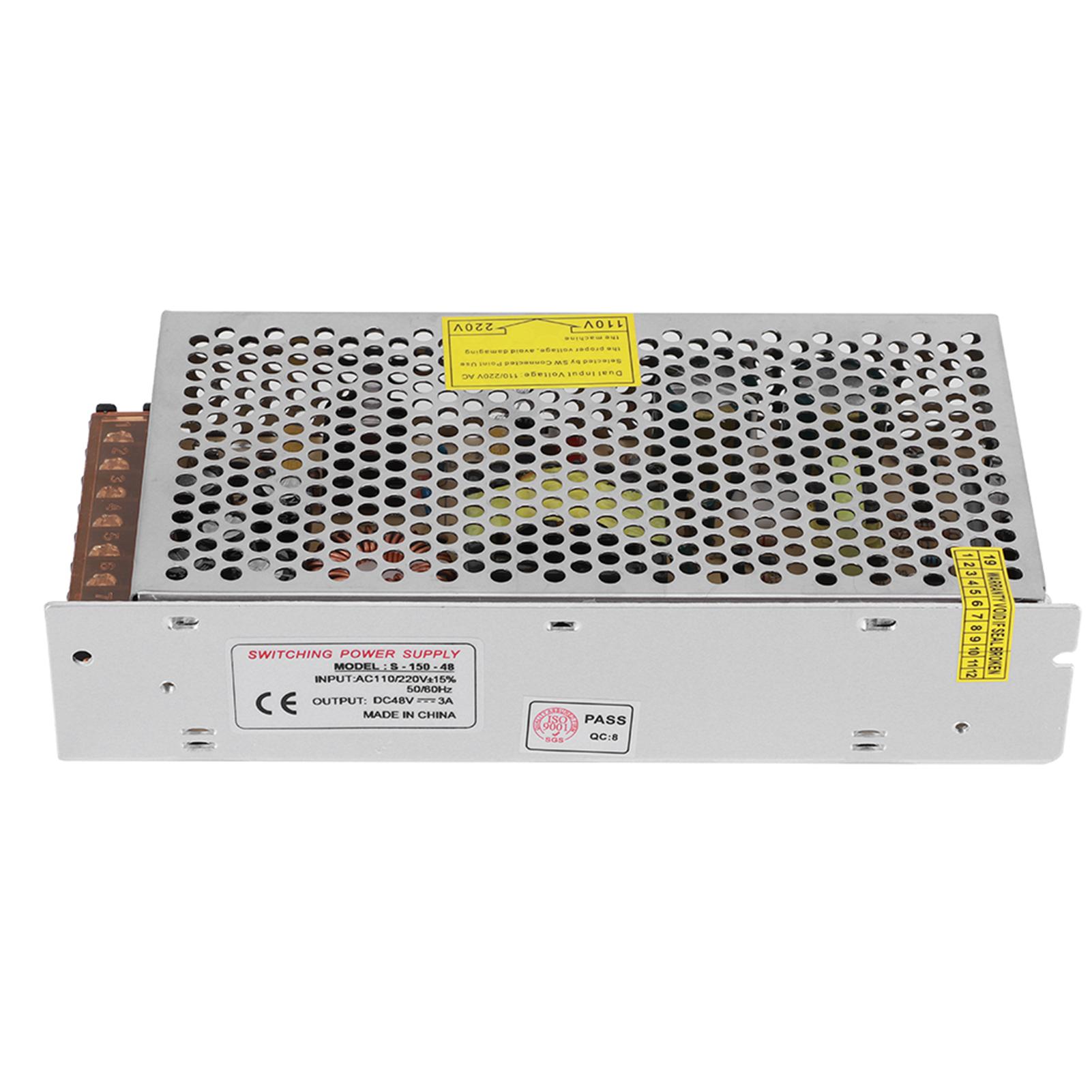 

Драйвер живлення середньої малої потужності Адаптер Алюмінієвий сплав DC48V Драйвер світлодіодної стрічки для екрану Драйвер живлення для 3D-принтера