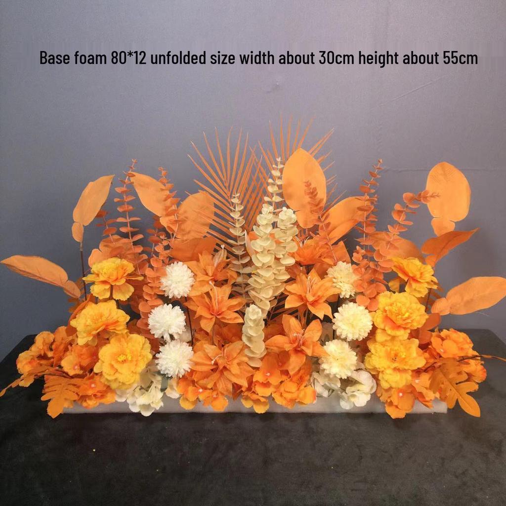 Großes Seidenblumen Hochzeitsgang & T-Bühnen Dekorationsset