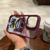 Applicable to iPhone17 high magnetic attraction lens holder mobile phone case Apple 16promax with lens film 15