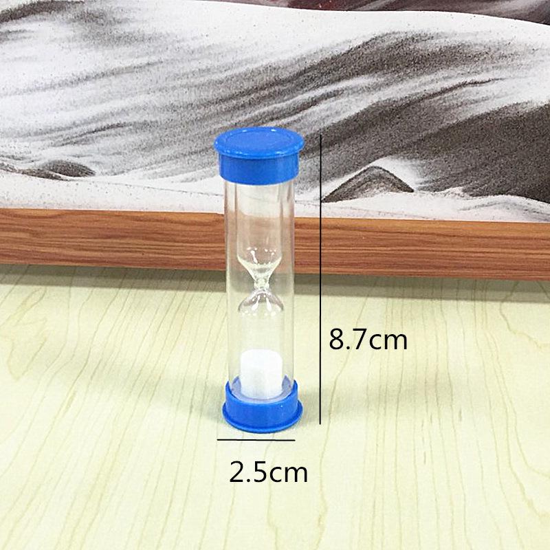 Kreativní kreslený dětský kartáček na zuby vícebarevný 3 minuty přesýpací hodiny písek skleněné hodiny smajlík časovač malý dárek