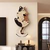 Silent Wall Clock Cartoon Cat Swinging Wall Clocks Modern Creative Dining Room Hanging Clocks Living Room Decoration Accessories