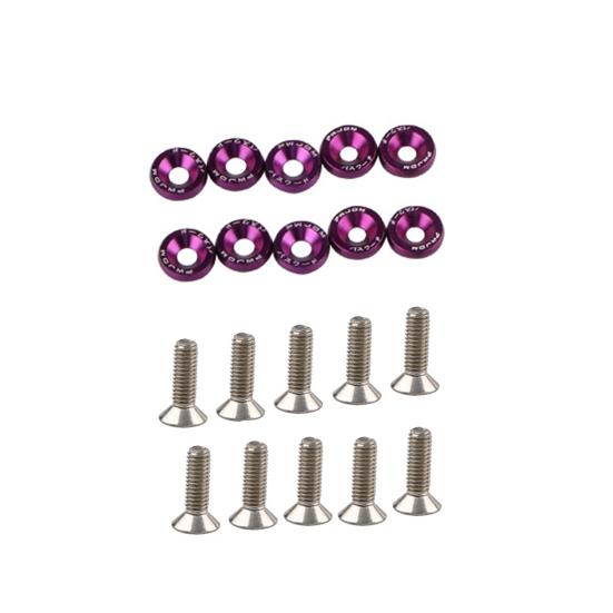 

1 комплект M6 прочных болтовых шайб из яркой нержавеющей стали изысканный легкий фиолетовый