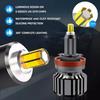 2 шт. H7 Светодиодные автомобильные лампы фар H8 H11 50000LM 90W Огни HB3 9005 HB4 9006 Turbo Hi / Lo Beam для объектива проектора Автоматическая противотуманная фара