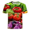 Chili Gemüse 3D Druck T-Shirt Streetwear Herren Damen Sommer Kurzarm T-Shirts Oversized Harajuku T-Shirts Tops Kinderbekleidung