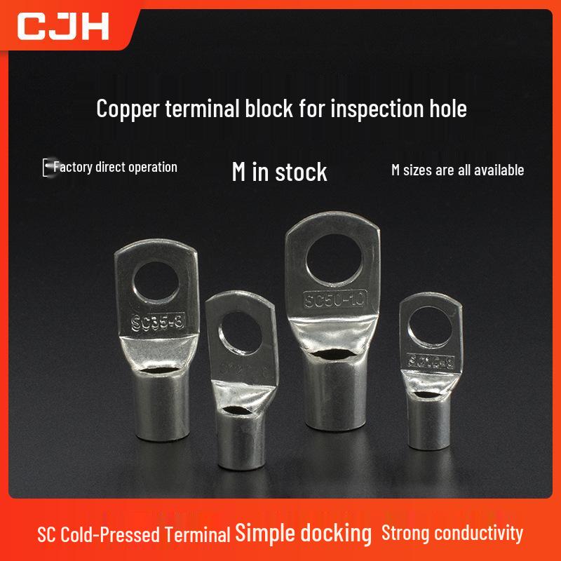 CJH SC70-8/10/12 Copper Lug Connector Purple Terminal with Inspection Hole