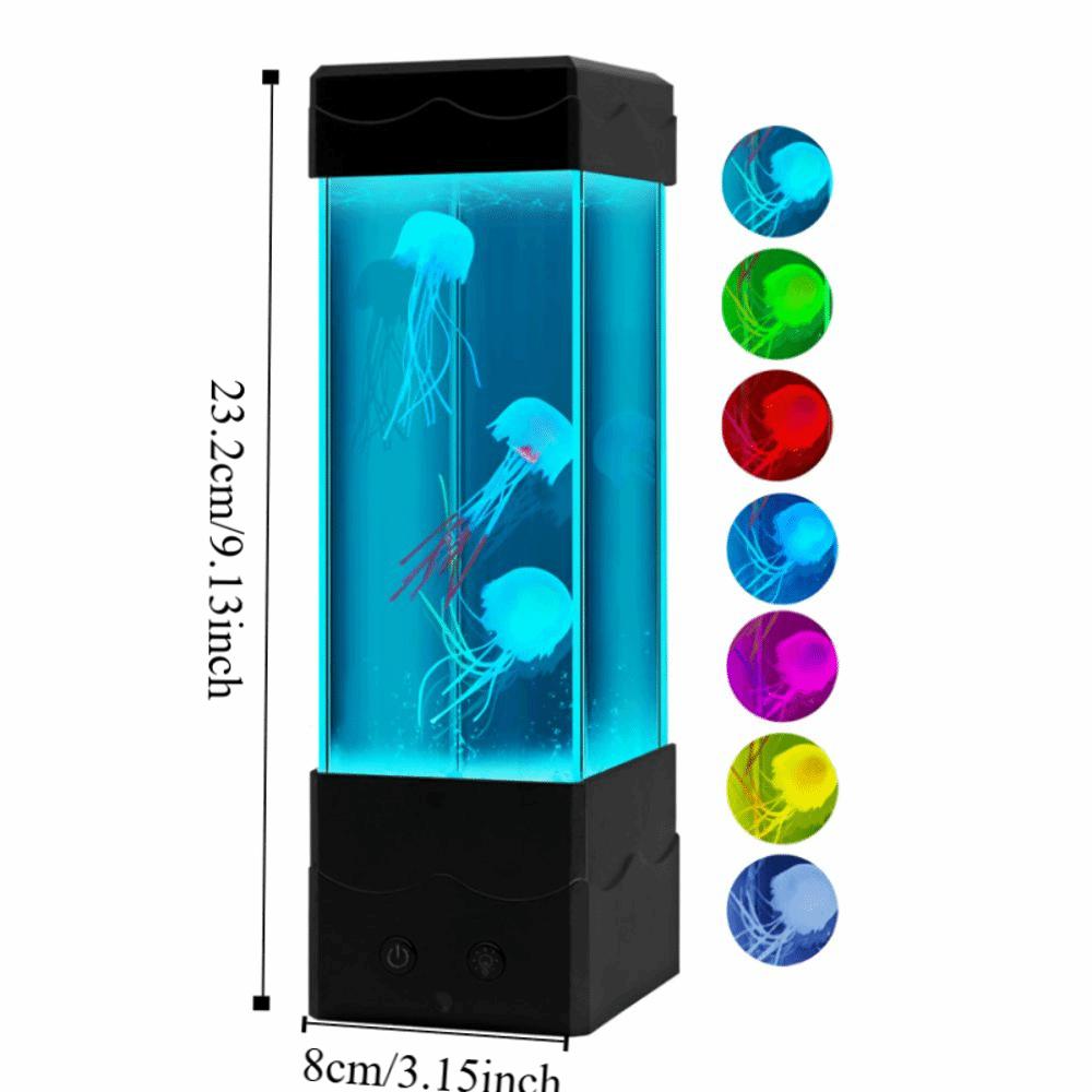 Color-Changing Night Light USB Charging Desktop Light Creative LED Jellyfish Lamp  Bedroom